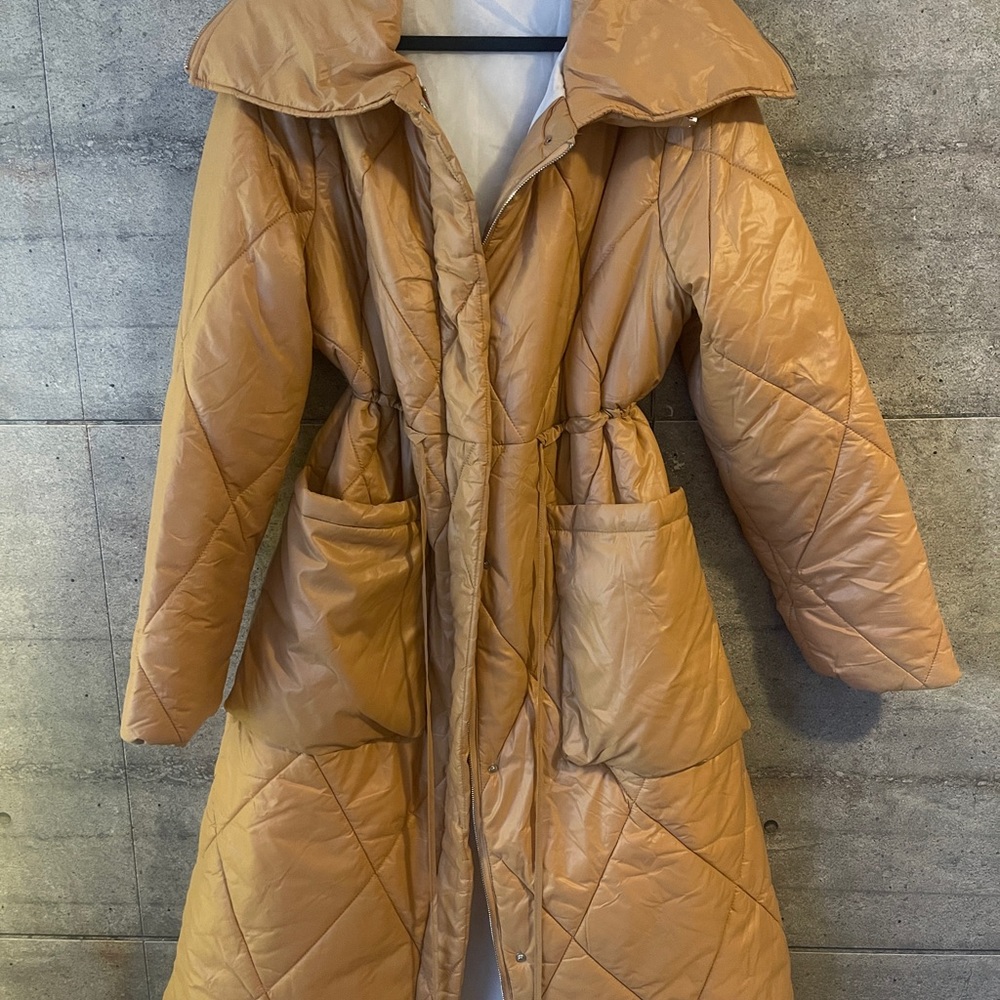 ****NOT FOR SALE****Fall Jacket Tan Size M/L - Picture 7 of 7